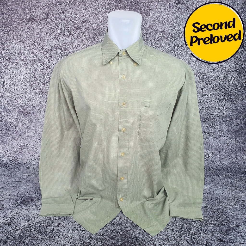 Baju Kemeja Panjang VAN HEUSEN - Size 3XL / Lebar 62 cm - Original - Second