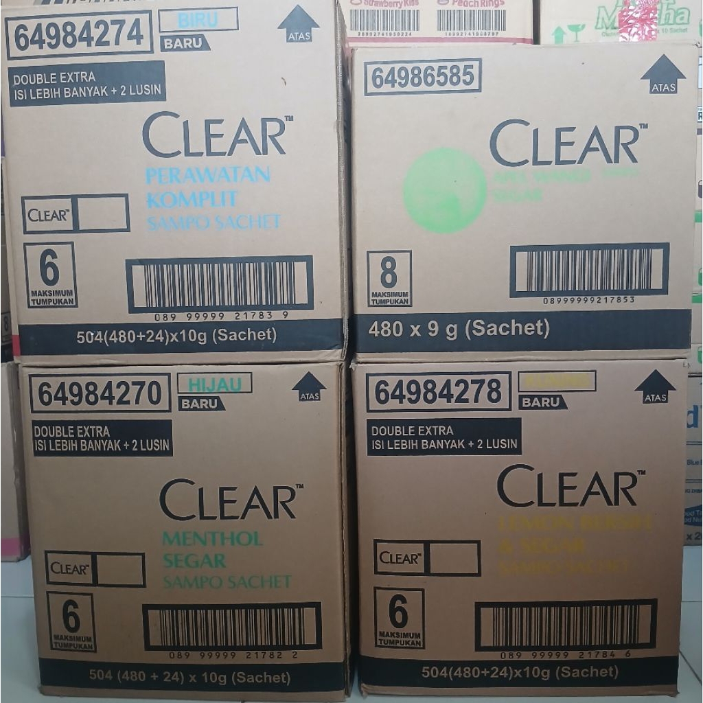Unilever Sampo Clear Sachet 10 Renceng