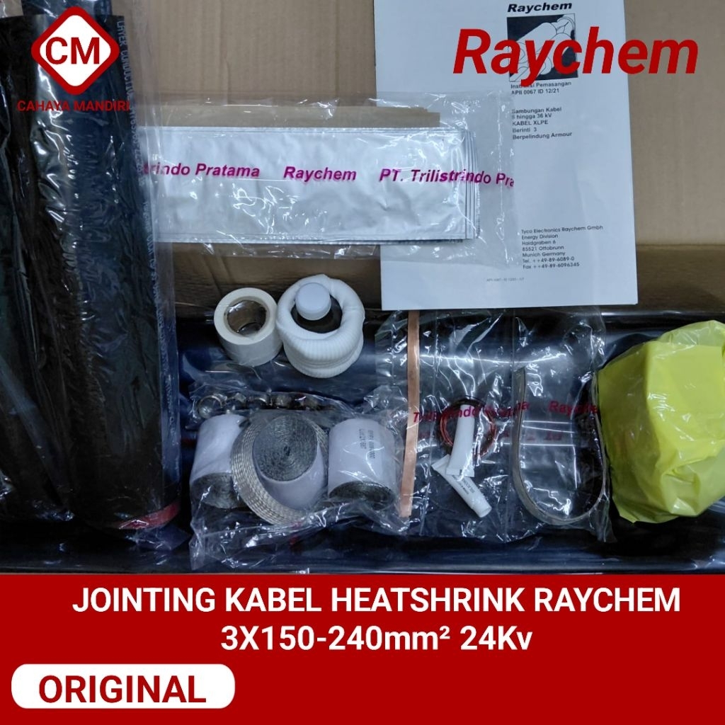 Jointing raychem heatshrink 24Kv 3x 250-240mm² original