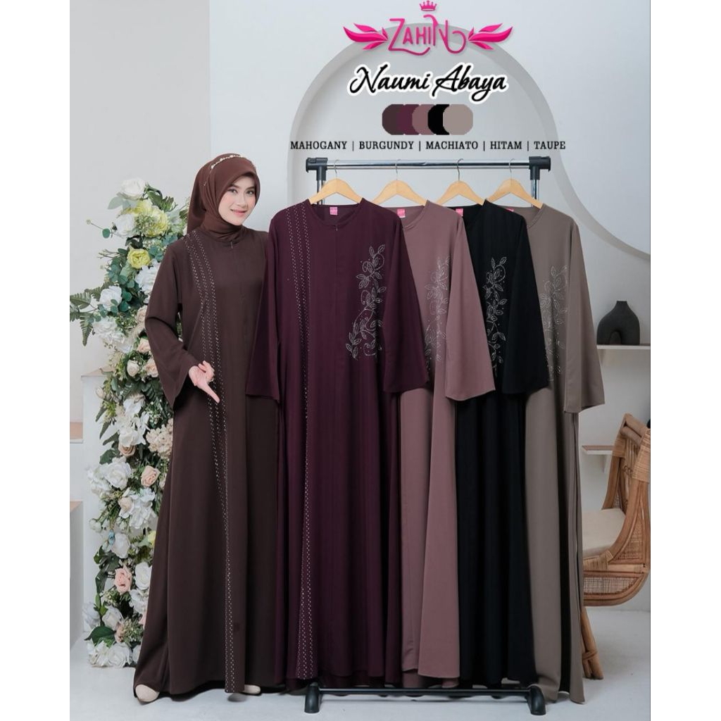 (COD) TERBARU NAUMI ABAYA ORI ZAHIN COLLECTION, ABAYA TERBARU BY ZAHIN, GAMIS MARINA TERBARU