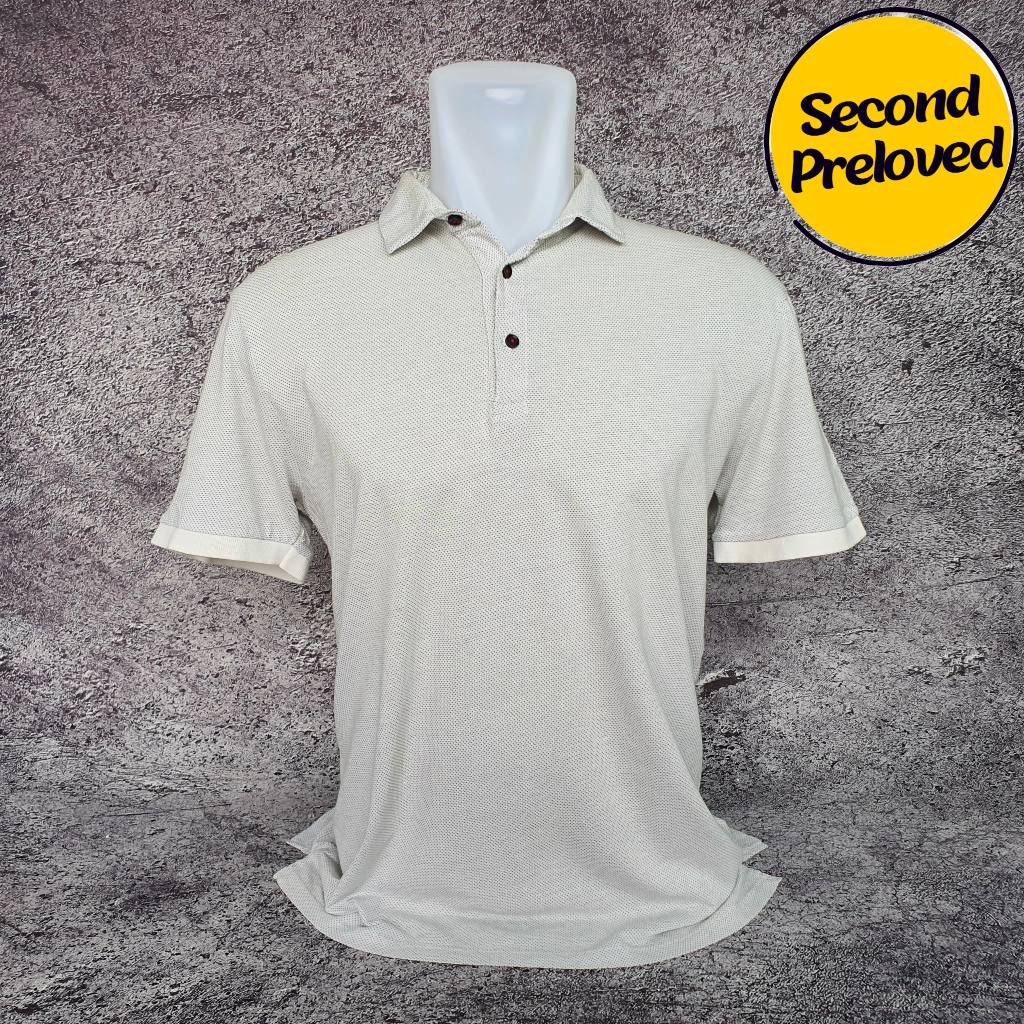 Baju Kaos Polo ZARA MAN - Size S / Lebar 50 cm - Original - Second