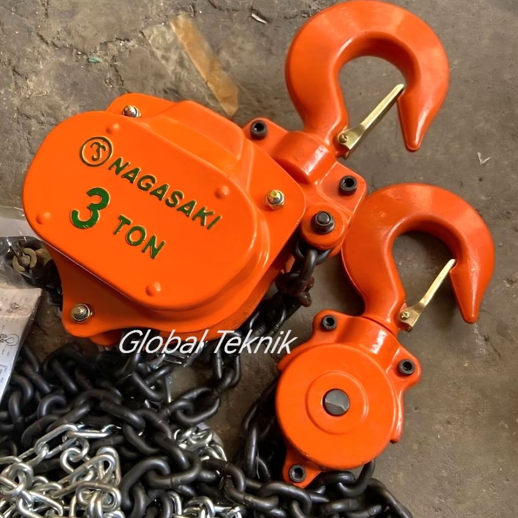 Takel 3 Ton NAGASAKI Chain Block 3 Ton 3M 5M 7M 10M 12M 15Meter Japan