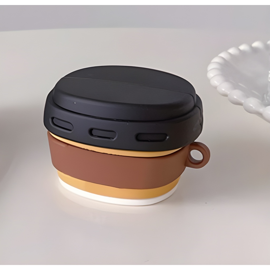 Case WM02 Baseus Encok Earphone Silikon Karakter Kartun WM02 Kode 22 - Cafe