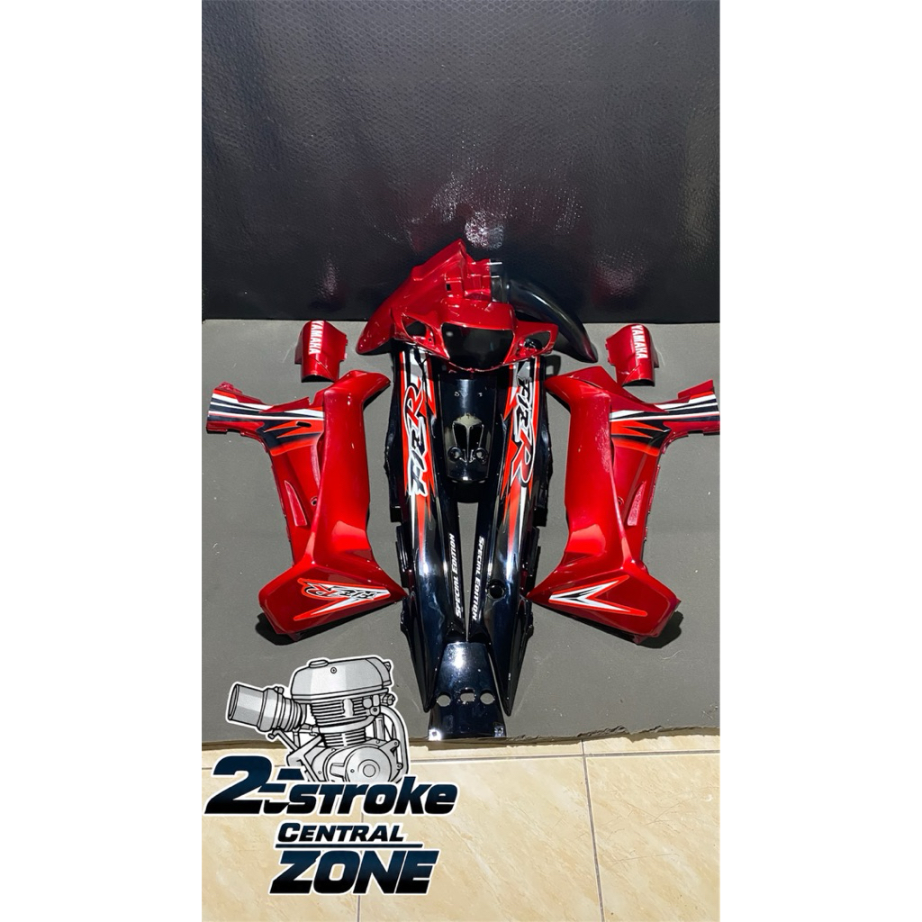 cover full body set halus yamaha fiz r merah hitam