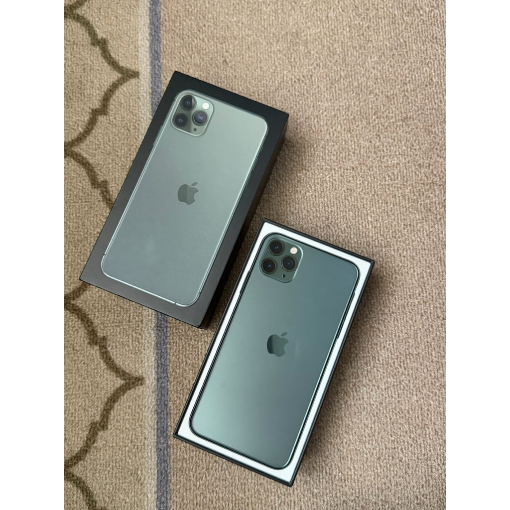 iPhone 11 Promax 256GB 100% Original IBox FULLSET lengkap SEGEL ORI Mulus (Second - All Network) War