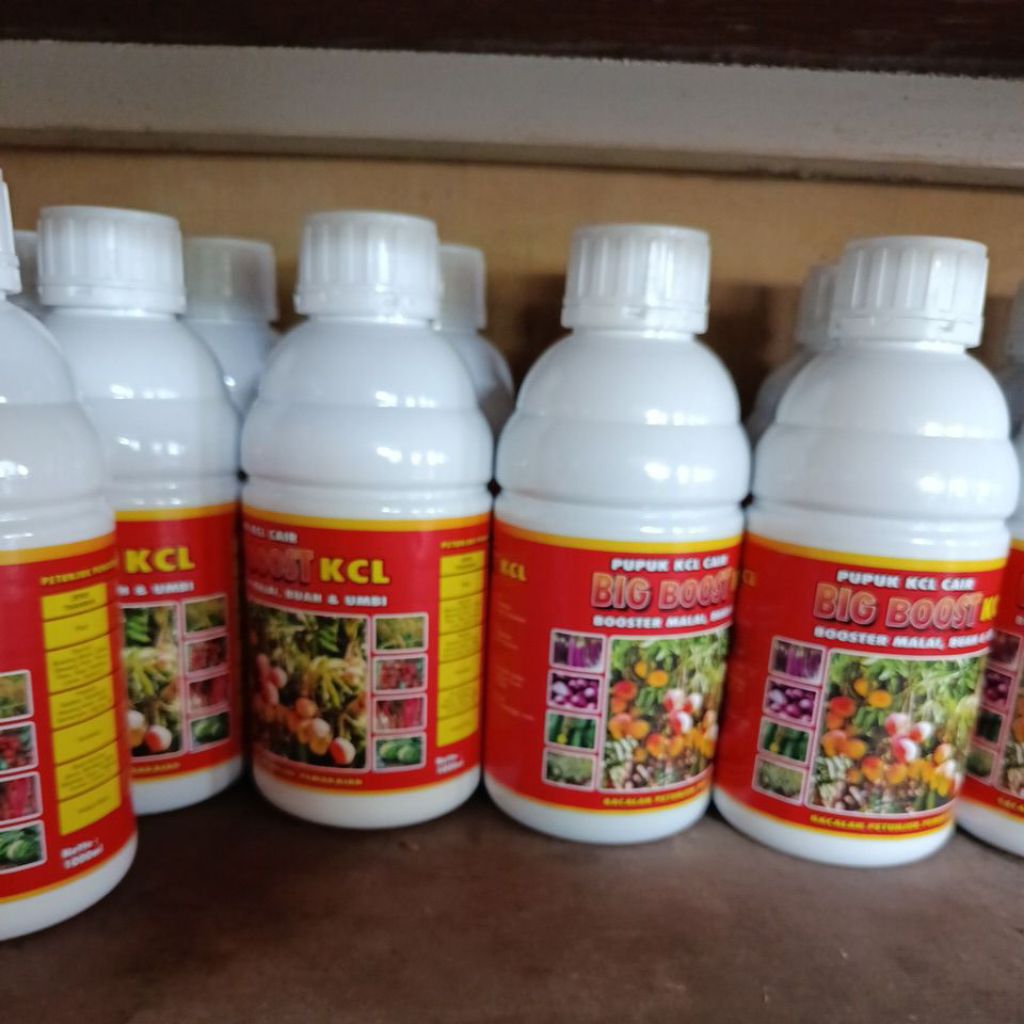 produk-produk dengan sebutan "Big Boost" atau KCL Cair Booster (seperti GAZA Bio KCL Super, Hyper KC