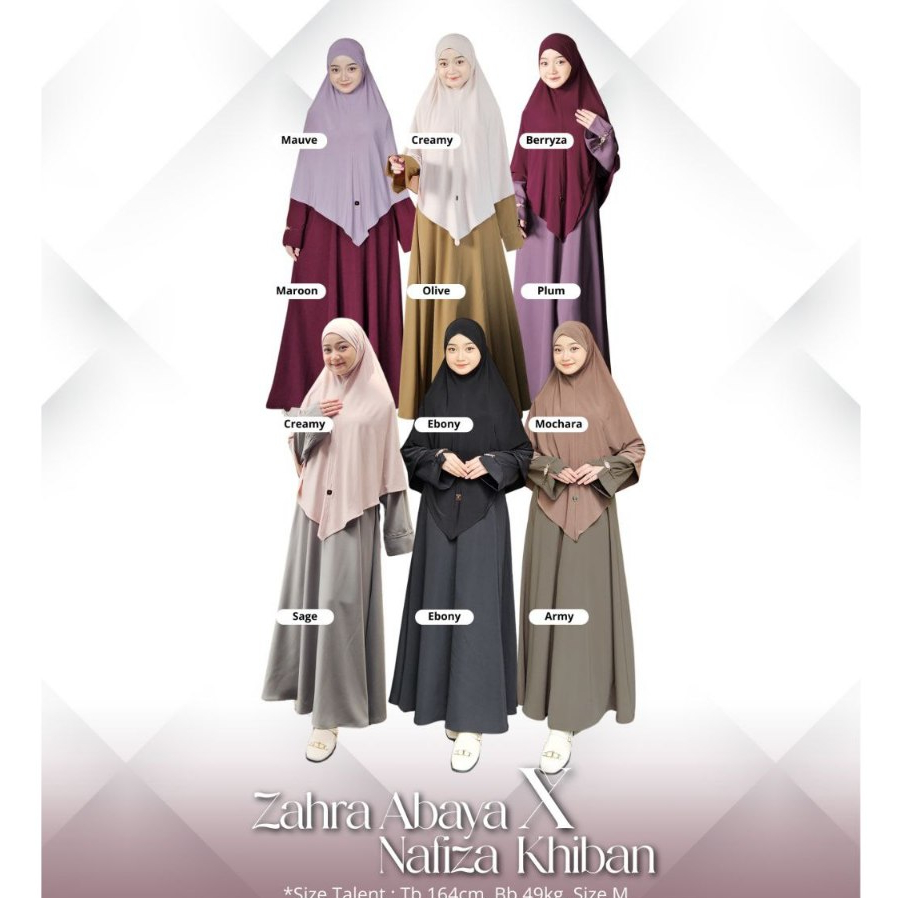 ZAHRA ABAYA POLOS ADEM BY DINARA