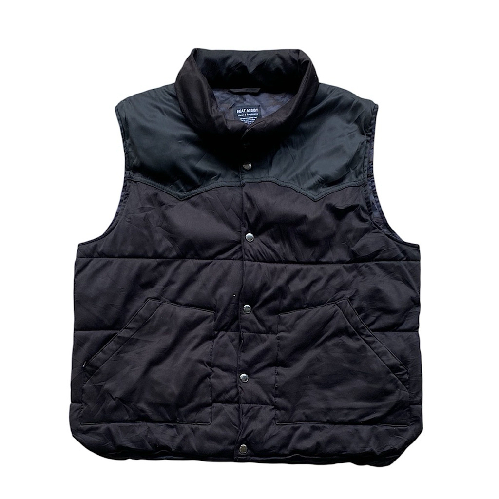 Heat assist puffer vest rompi second