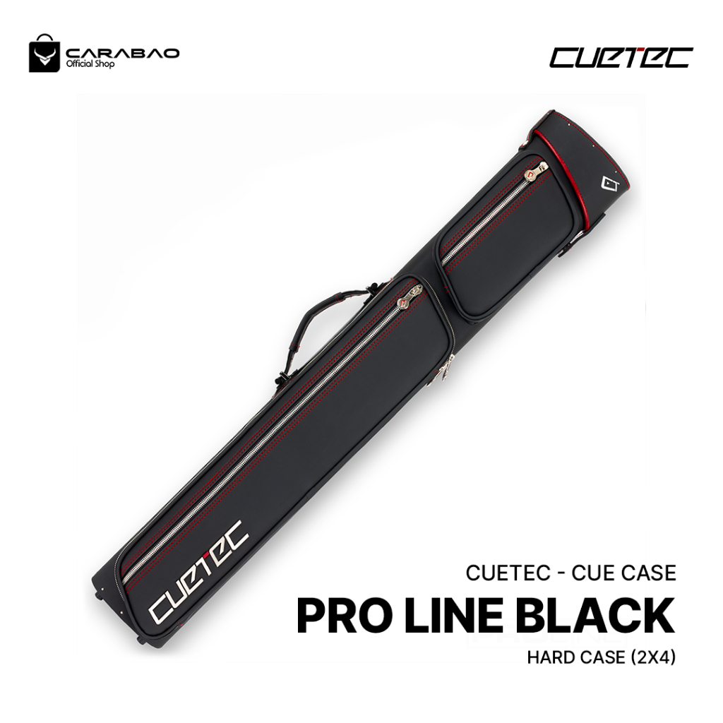 Cuetec Proline Black Hard Case (2x4) - Cue Case Billiard