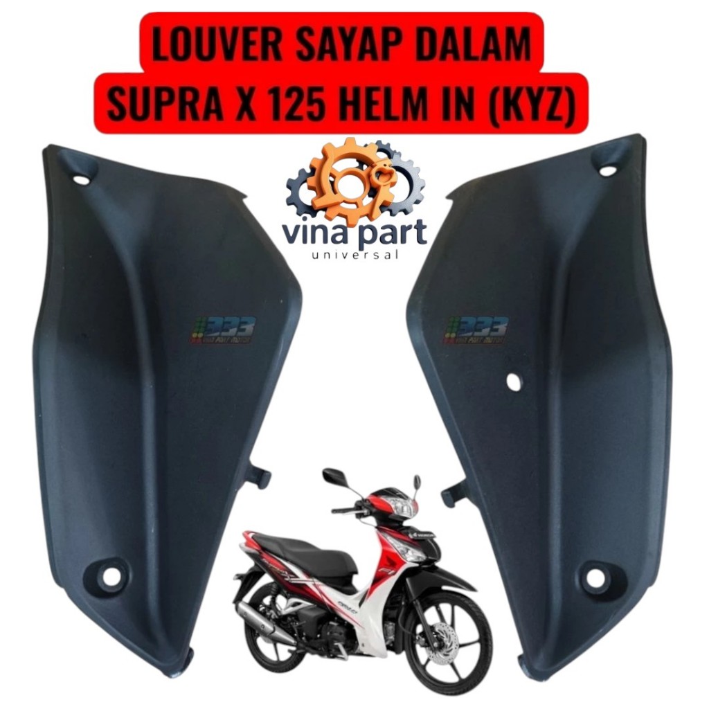 Louver R L Sayap Dalam Honda Supra X 125 Helm In KYZ 2011 - 2019 Set Kanan Kiri VPM