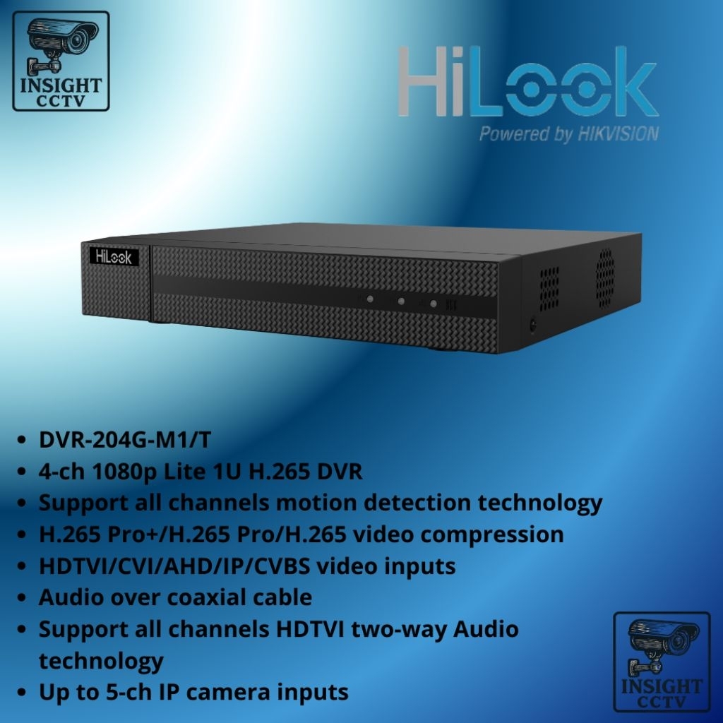 DVR 4CH Hilook Dvr 4ch 2mp support Audio DVR-204G-M1/T Dvr cctv 4ch 1080p dvr cctv analog 4 channel 