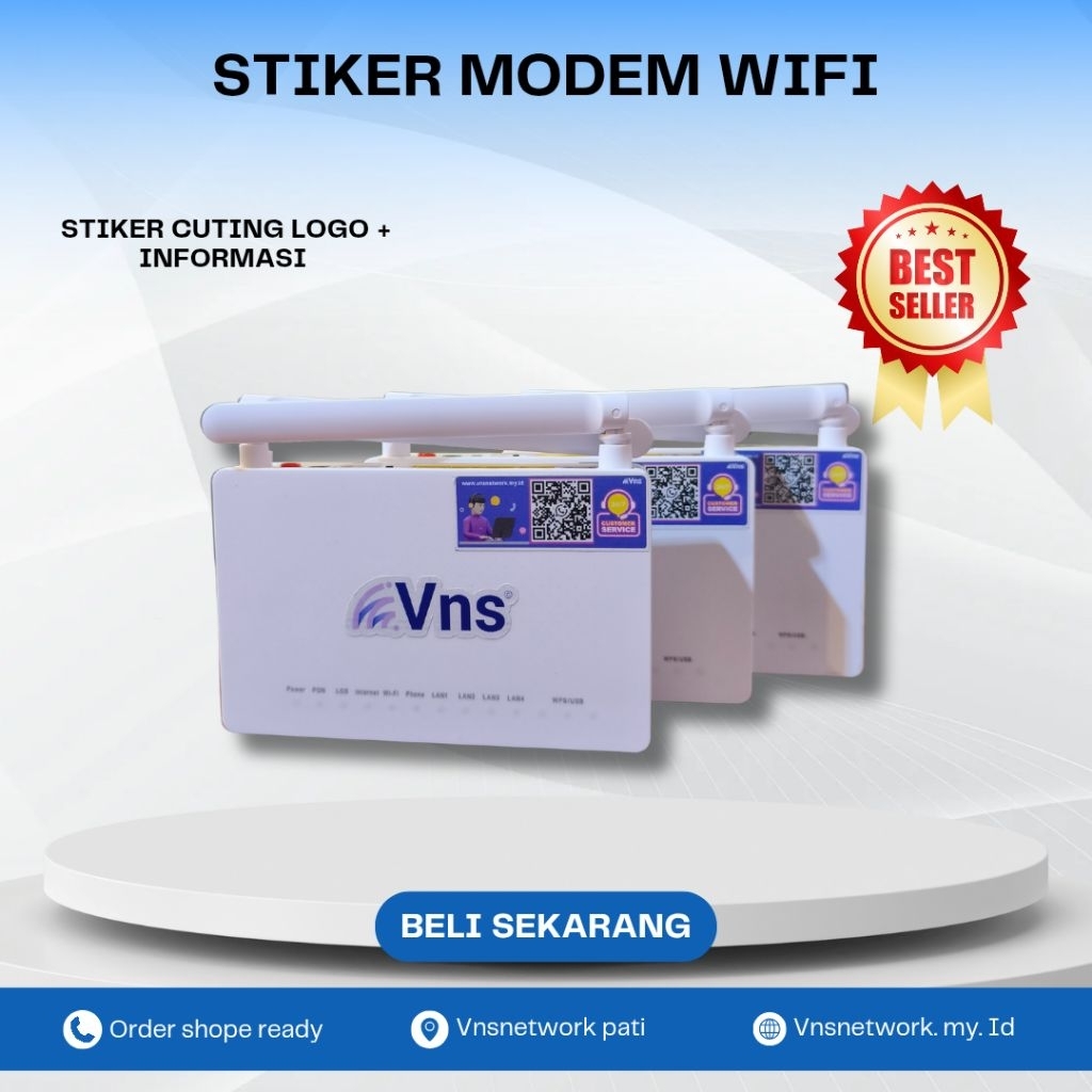 Stiker modem wifi/router wifi model my repub*ik  [ free design ]