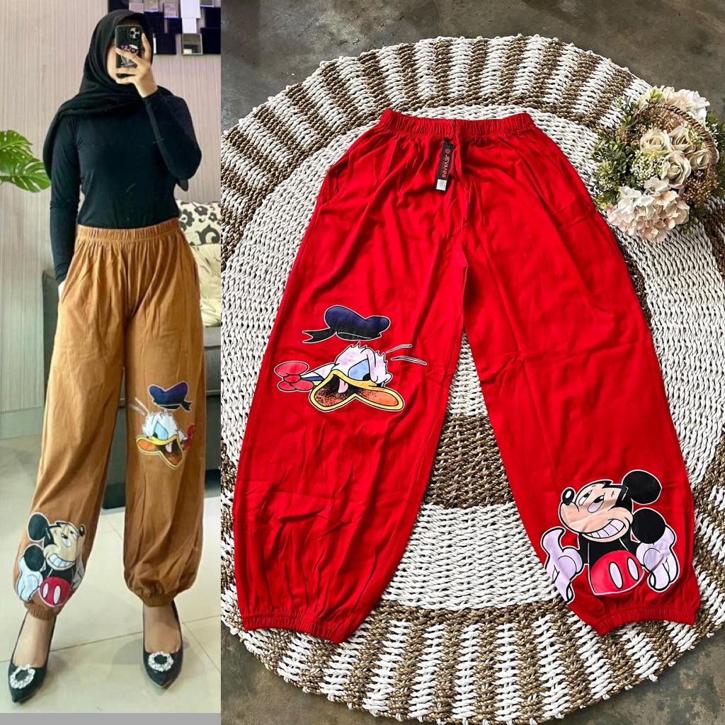 Celana Joger Jumbo Mickey Donald By Jevani