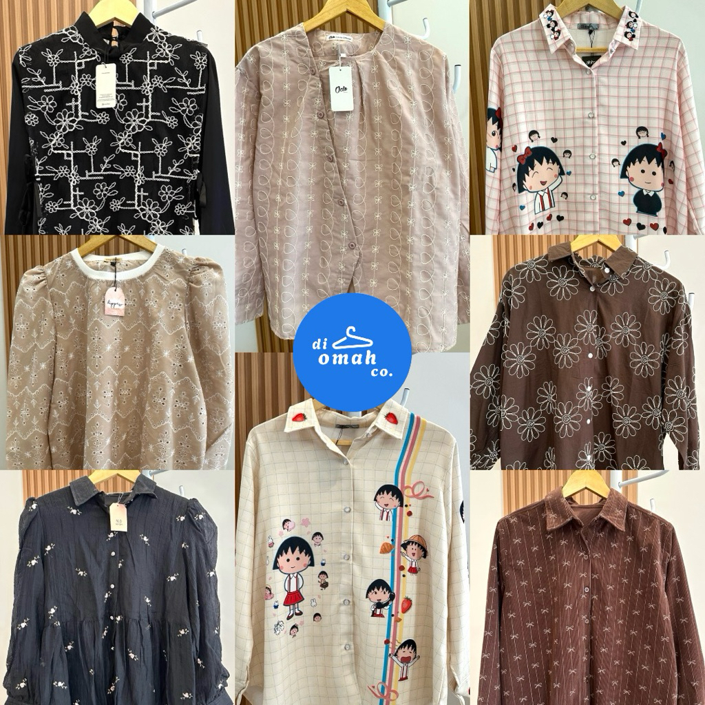 [NEW] PREMIUM RAYA COLLECTIONS LEBARAN Limited Edition Local Brand BLOUSE TUNIK DRESS BORDIR AKAR Oc