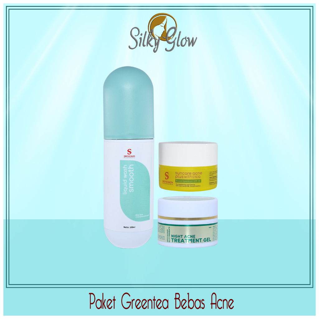 Shineskin paket acne glow greentea