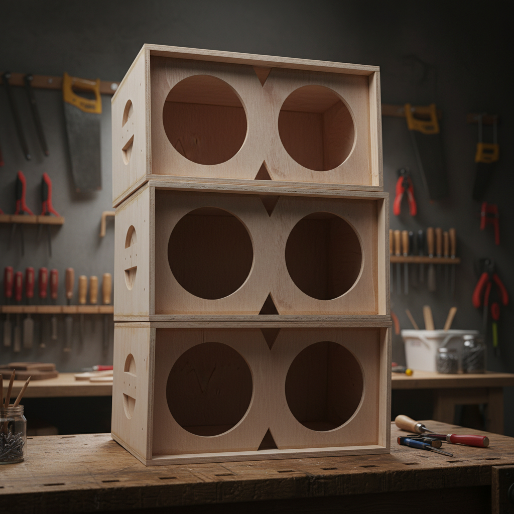 DISKON HARI INI AJA BOX LINE ARRAY 6 INCH DOBEL - TRIPLEK 9MM (Model Box Speaker Gantung Sound Syste