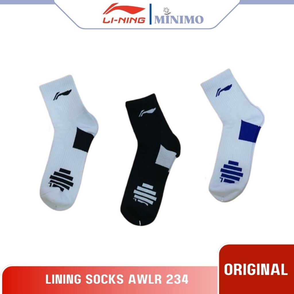 Kaos Kaki Badminton Lining AWLR 234 Original 100%