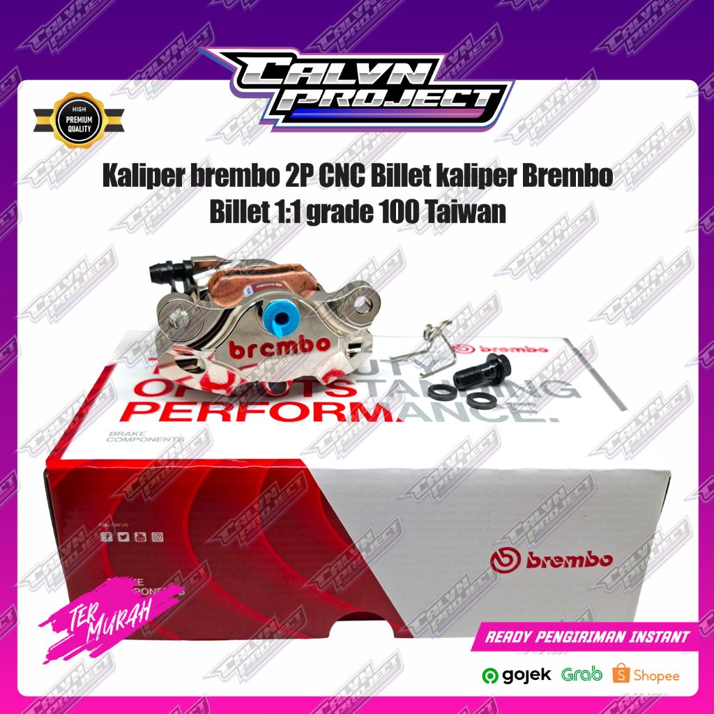 Kaliper brembo 2P CNC Billet kaliper brembo 2p cnc  Billet 1:1 grade 100 Taiwan