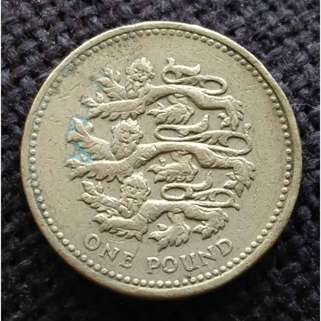 Koin Inggris 1 Pound Commemorative Englis Lion