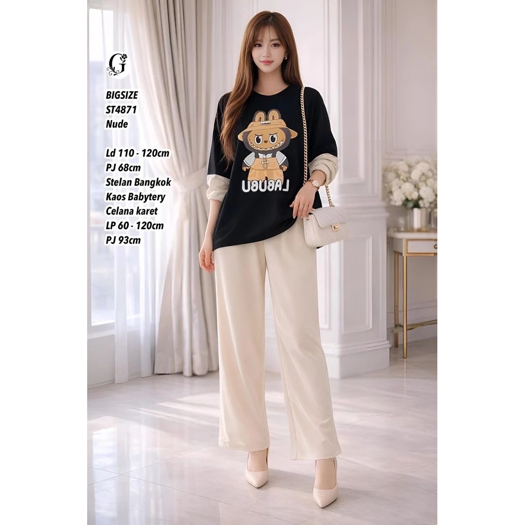 ST4871 stelan kaos bangkok stretch jumbo