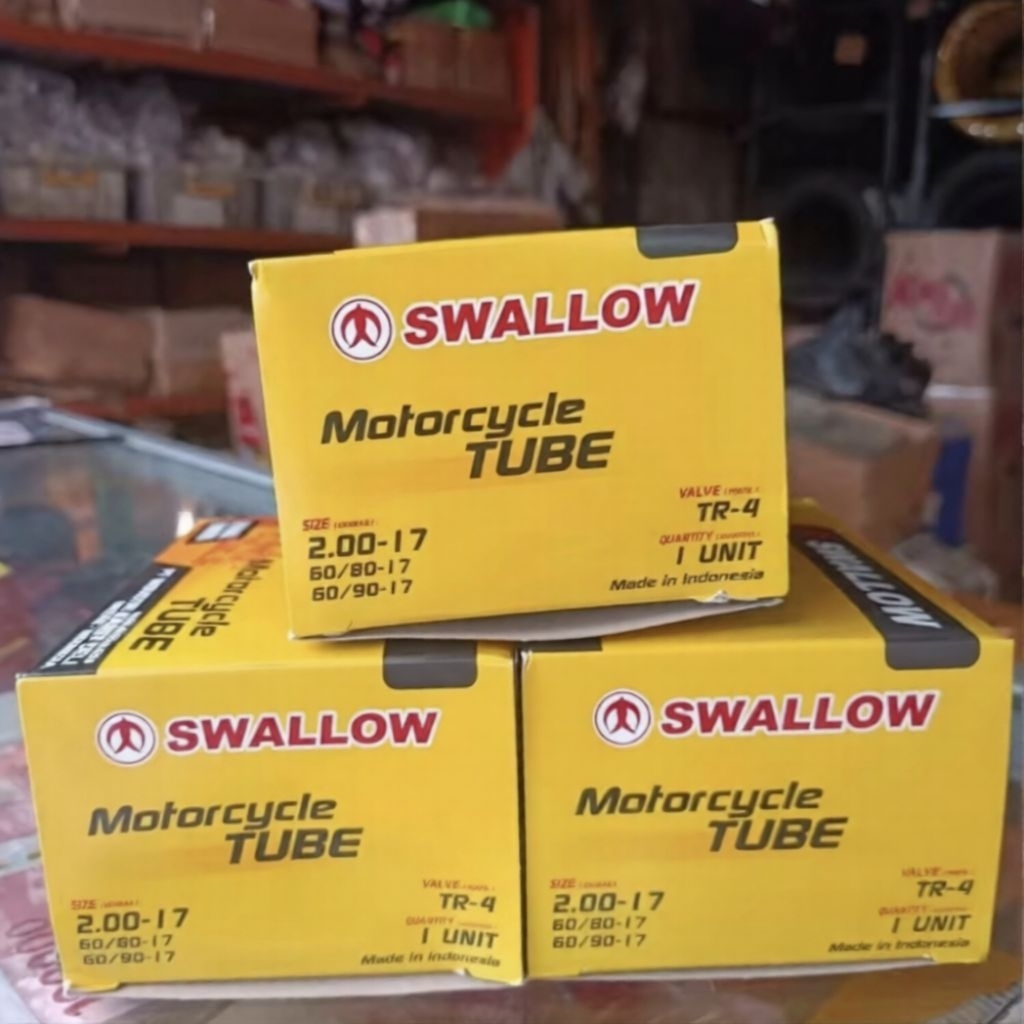 Ban Dalam Motor Ring 17  200-17. 60/80-17. 60/90-17. Merk Swallow