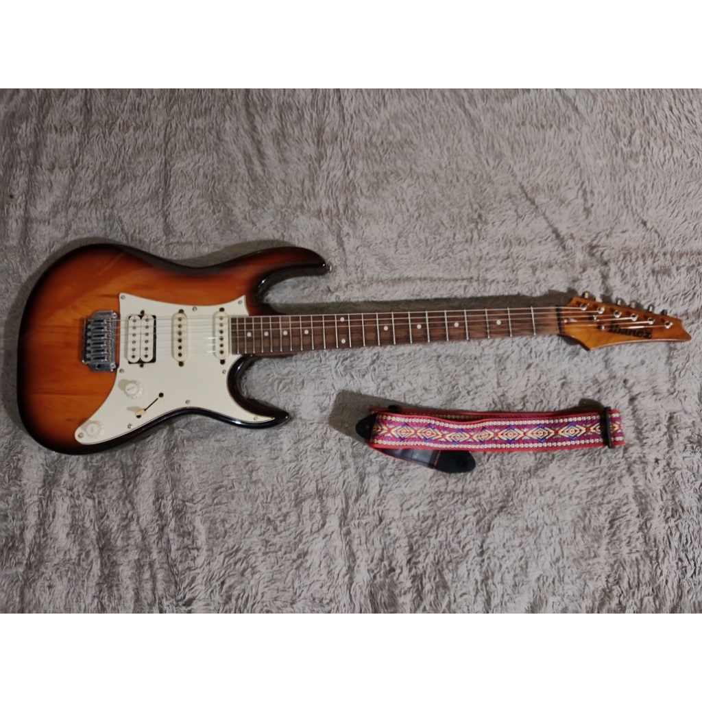 gitar listrik elektrik Ibanez Gio sunburst Grx40 original mic