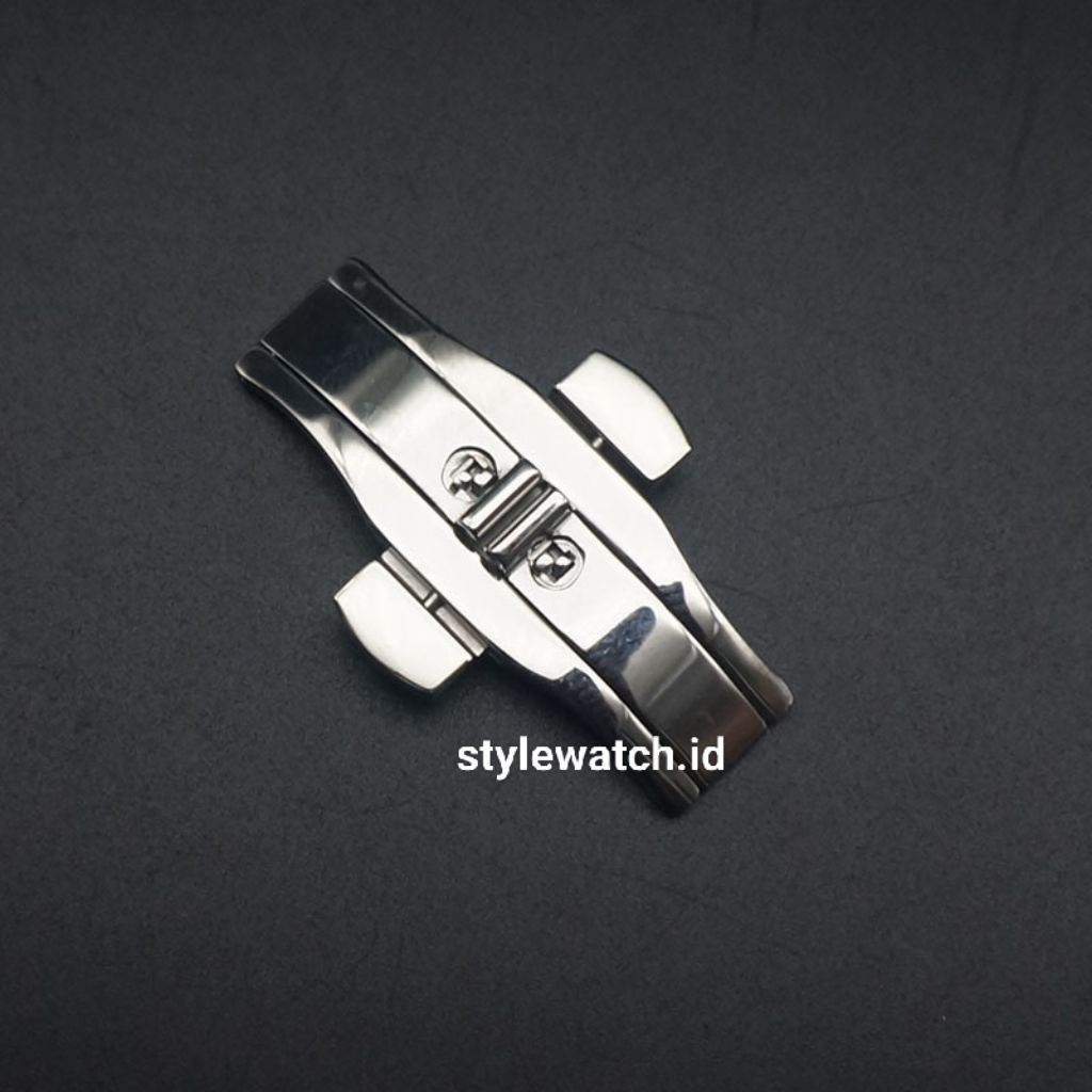 Buckle Butterfly Steinless Steel Double Push Untu Jam Gc