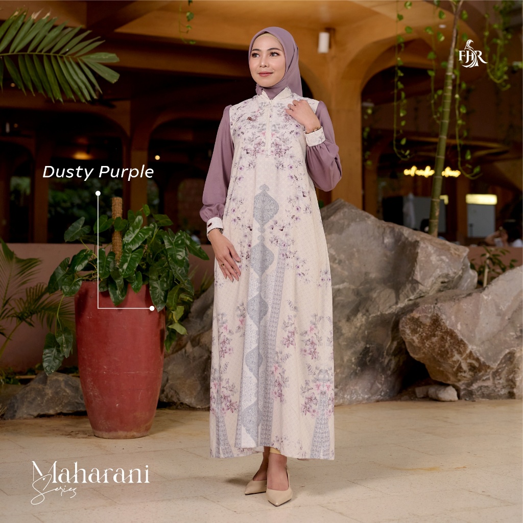 Maharani Series FHR - Gamis Busui Friendly & Wudhu Friendly Rouje Silk