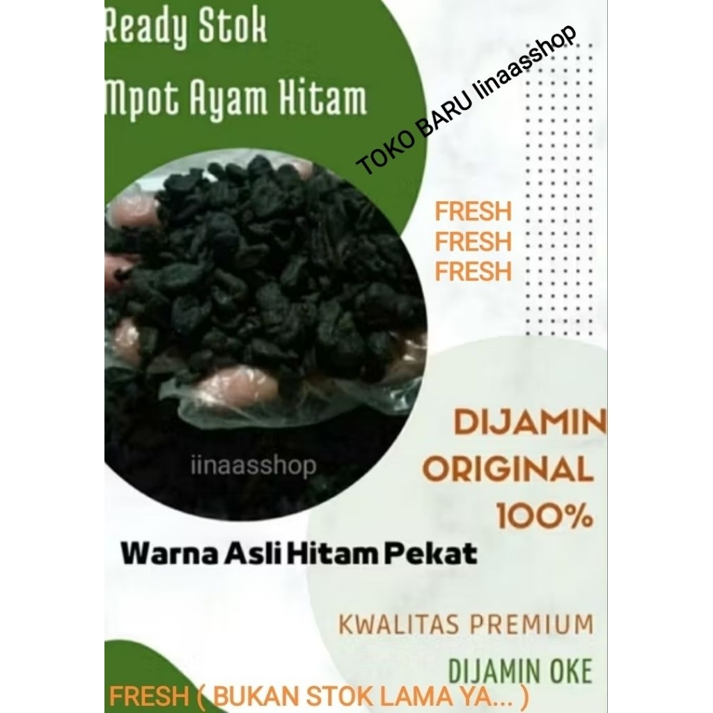 MPOT EMPOT HITAM MADURA 250 gr  FRESH BERSIH DAN KERING ORIGINAL 100 %