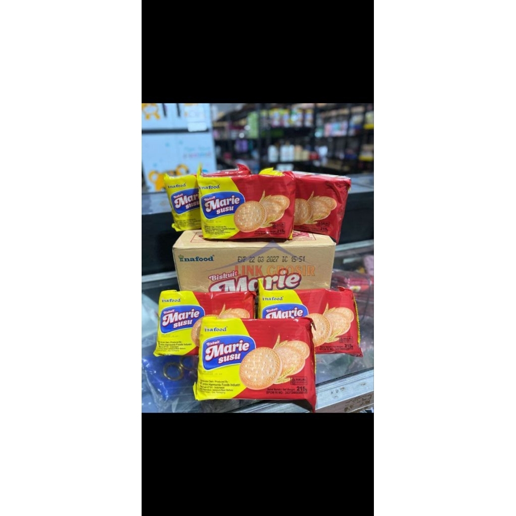1 karton biskuit Marie Susu isi 10pck