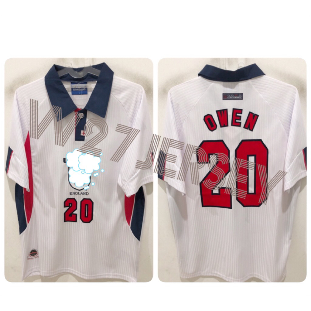 JERSEY RETRO - ENGLAND HOME 1998 name player Owen