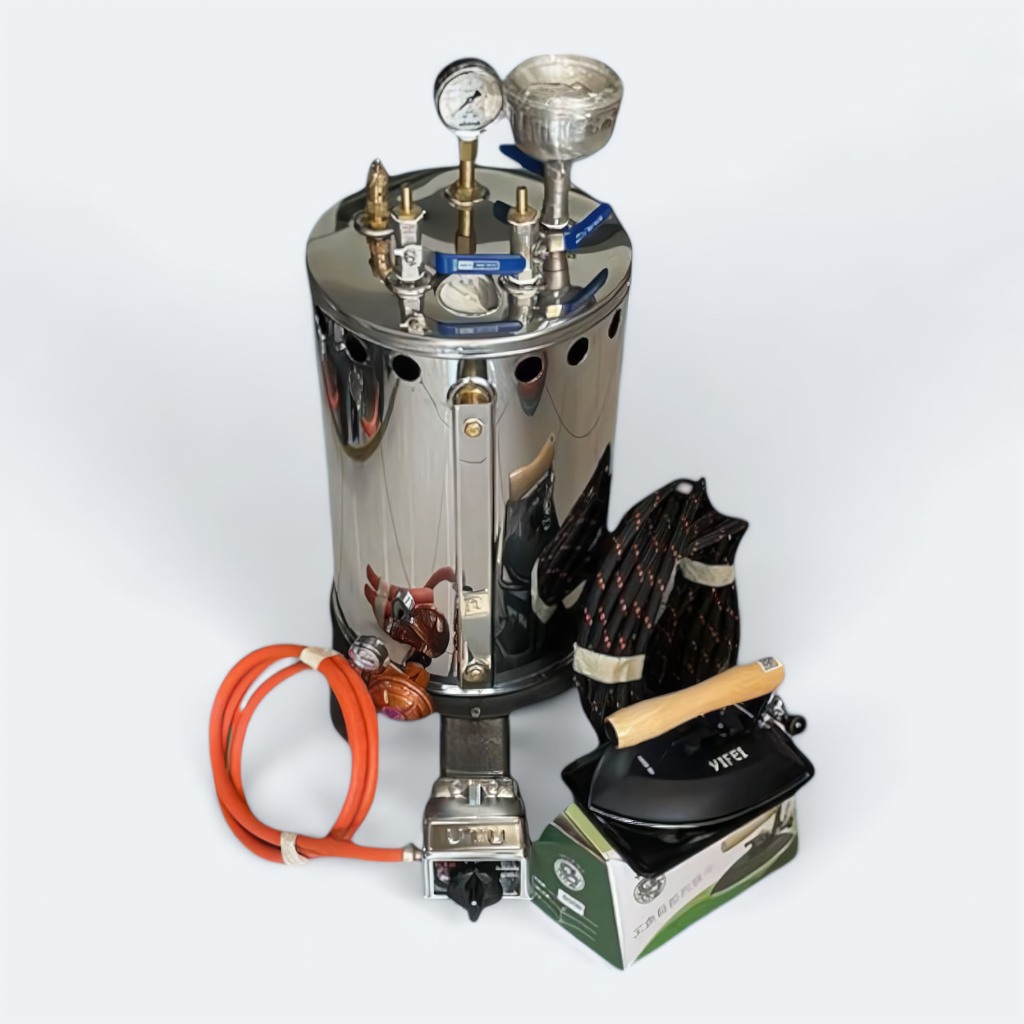 Setrika Uap Boiler Laundry Kapasitas 5 Liter Full Set / Mesin Uap Boiler 5 Liter Lengkap Bergaransi