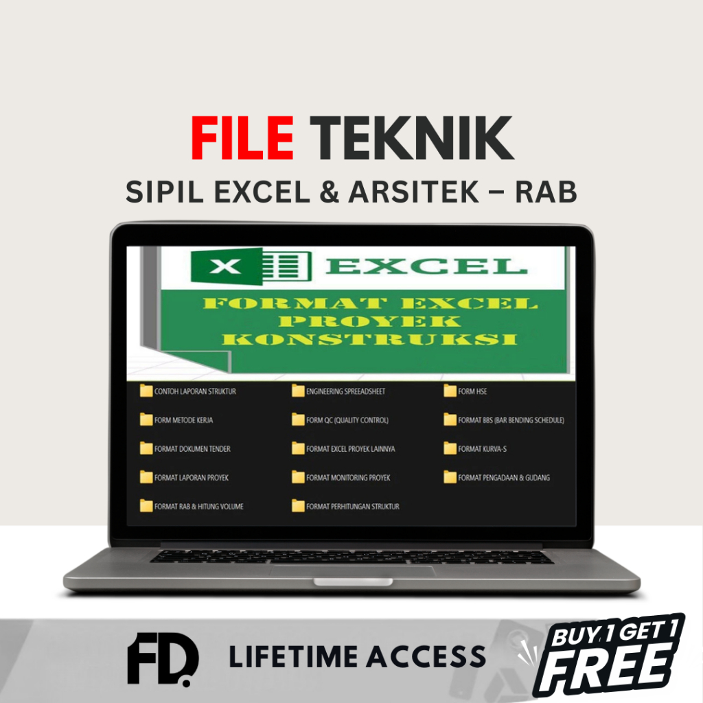 File Teknik Sipil Excel & Arsitek – RAB, RAB Proyek, RAB Konstruksi, RAB Bangunan, Engineering