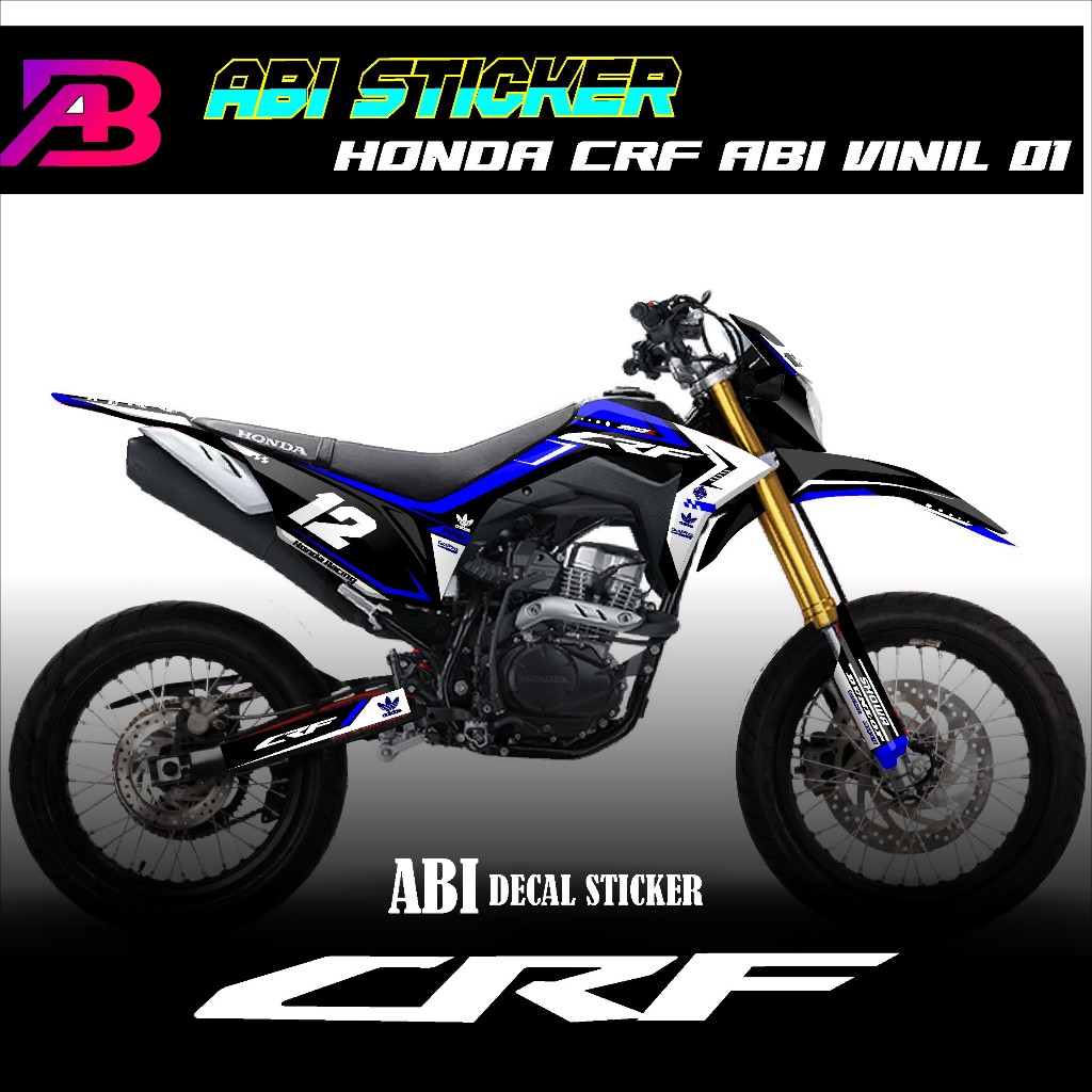 DECAL CRF150L FULL BODY  DECAL CRF 150 L SIMPEL - DECAL CRF 150 L CUSTOM