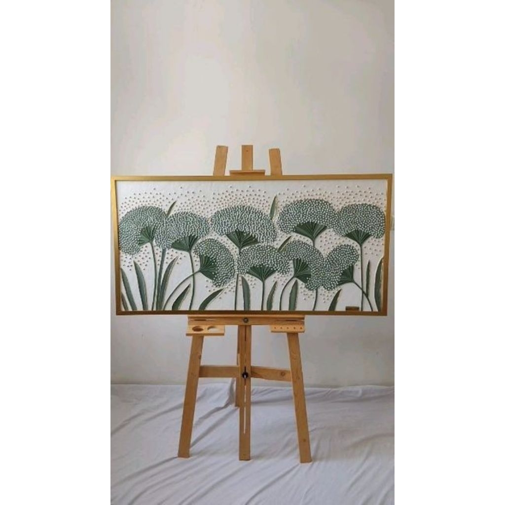 lukisan bunga dandelion 3D aesthetic