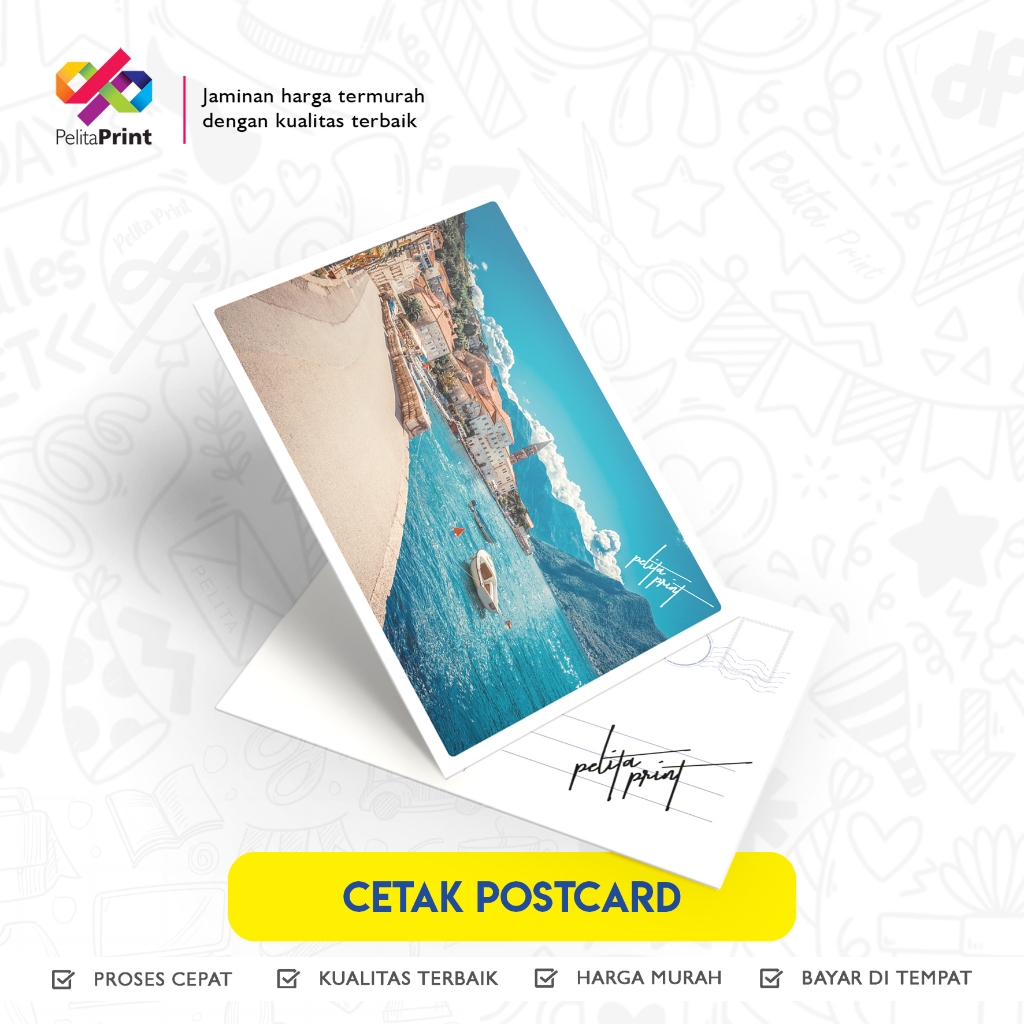 CETAK POSTCARD CUSTOM A6 PREMIUM