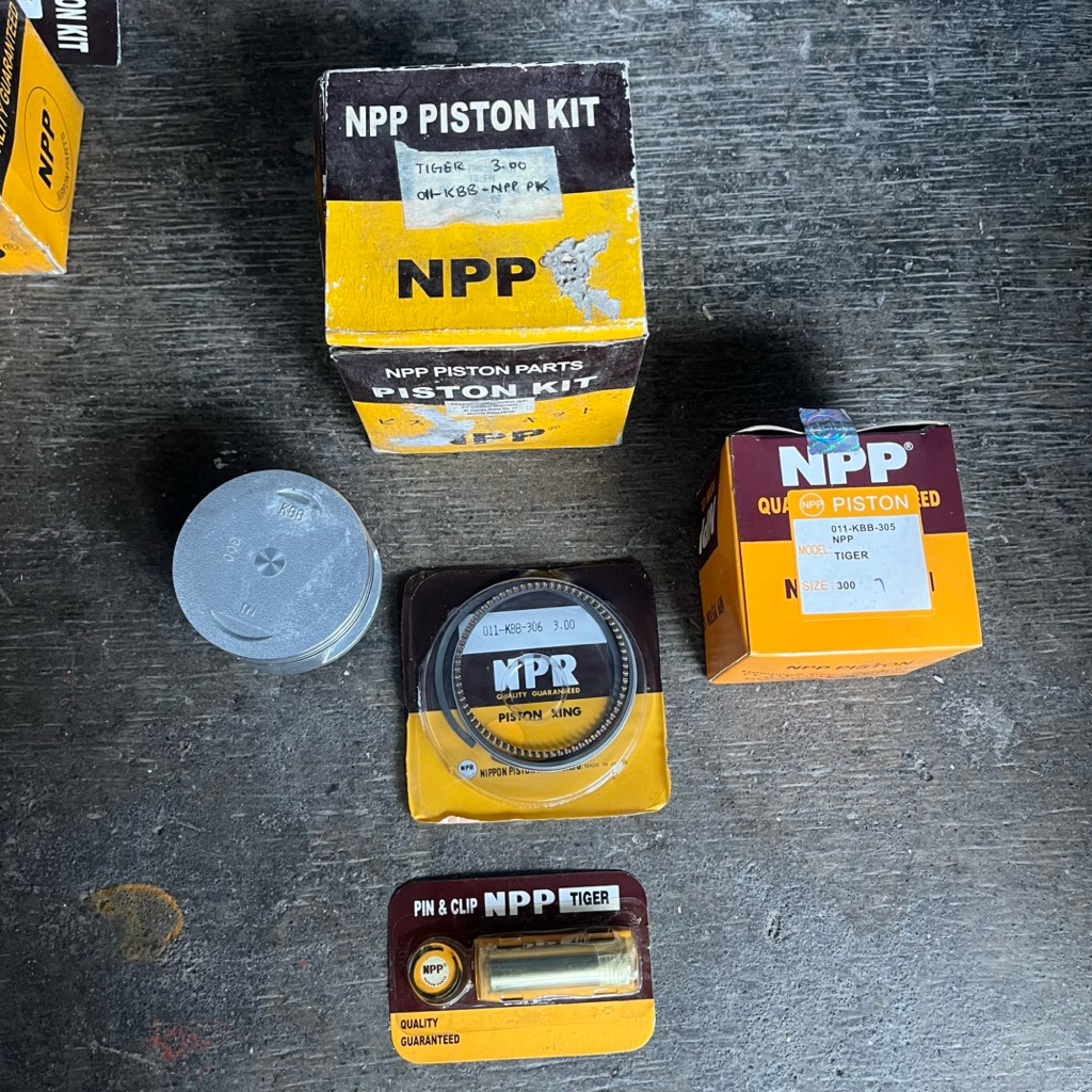 piston Kit OS 300 Honda Tiger Asli NPP coklat Nos
