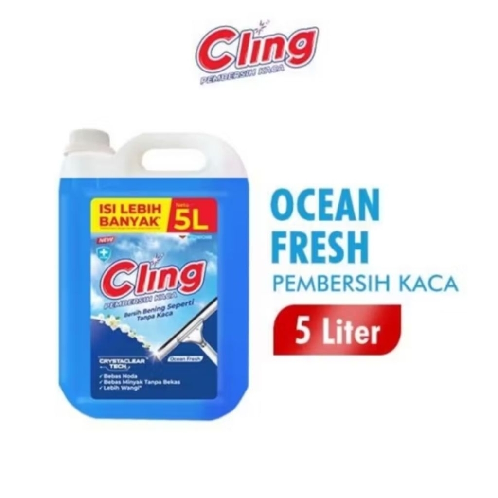 CLING PEMBERSIH KACA JERIGEN 5 LITER
