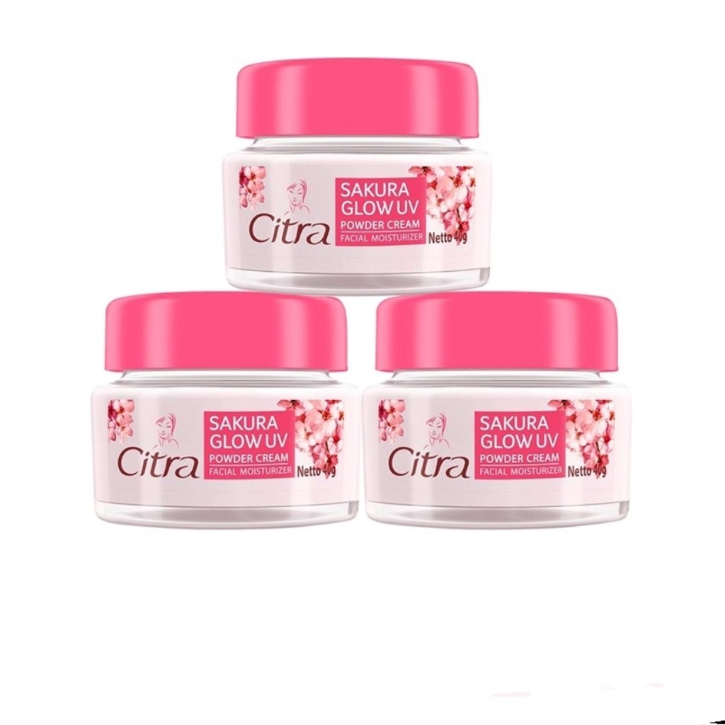 CITRA POWDER CREAM MOISTURIZER SAKURA GLOW UV PEARLY WHITE