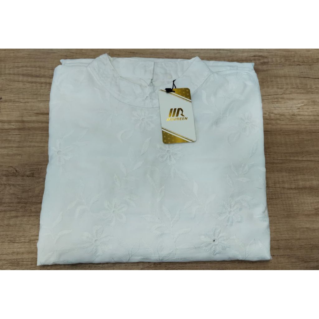 gamis kalista katun bolong full furing terbaru-gamis katun bolong-bisa COD