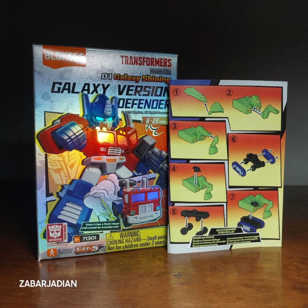 Blokees Transformers Galaxy Defender Version 01 Scavenger vehicle