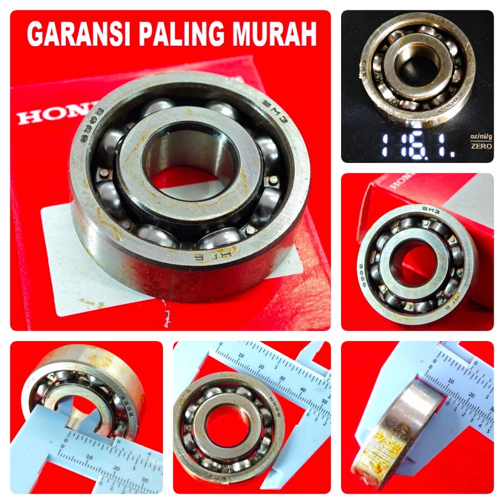 BEARING 6303 HONDA bering laker laher roda belakang as rasio kopling girbox velg tiger yamaha nmax o