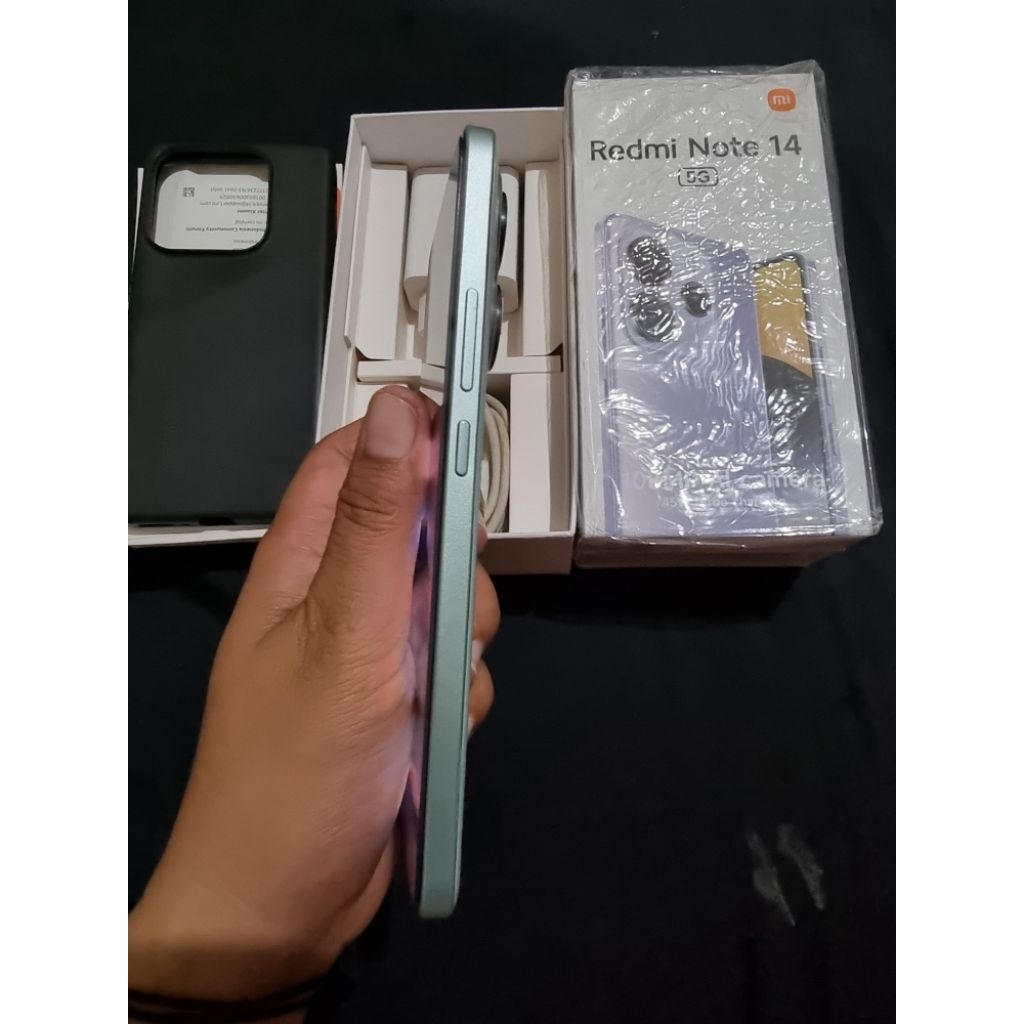 Jual hp bekas REDMI NOTE 14 5G likenew istimewa grns masih jalan
