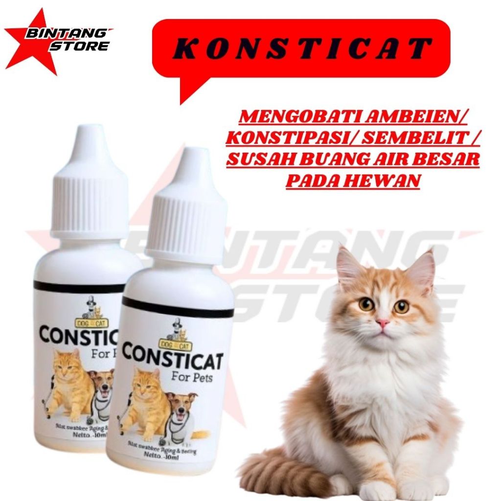 Consticat Obat Ambeien Sembelit Kucing Anjing Bahan Alami BINTANGSTORE