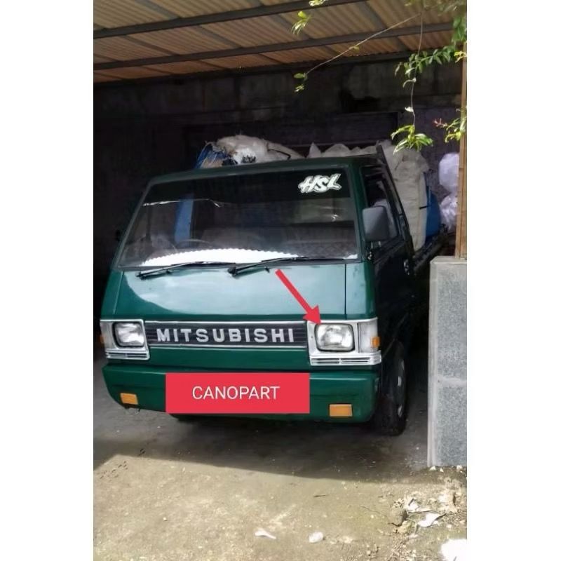 (SET) Grill Ring Lampu Depan Mitsubishi L300 OLD Tahun Lama
