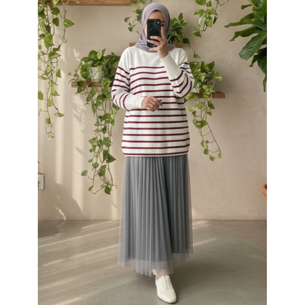 Knit Sweater Strip Rajut