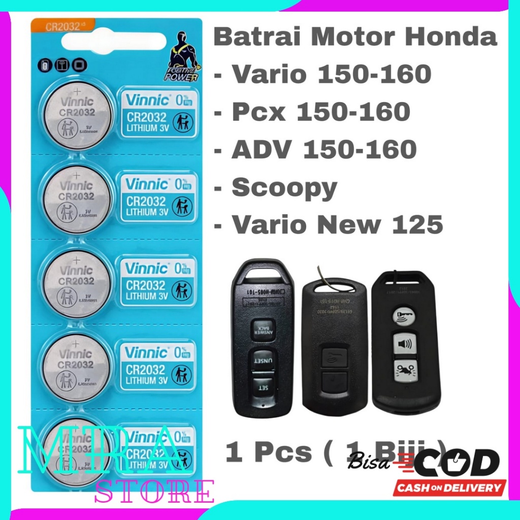 Baterai Remote Keyless Motor Honda VARIO 150/160 VARIO NEW 125 PCX ADV 150/160 SCOOPY TH 2020-2026 N