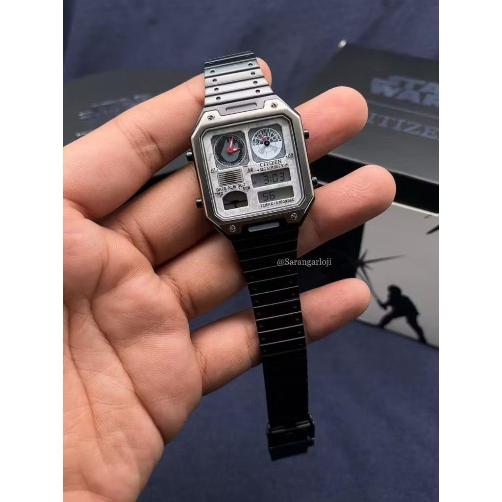 jam tangan citizen starwars millenium falcon ana-dg quart watch jg2146-53h