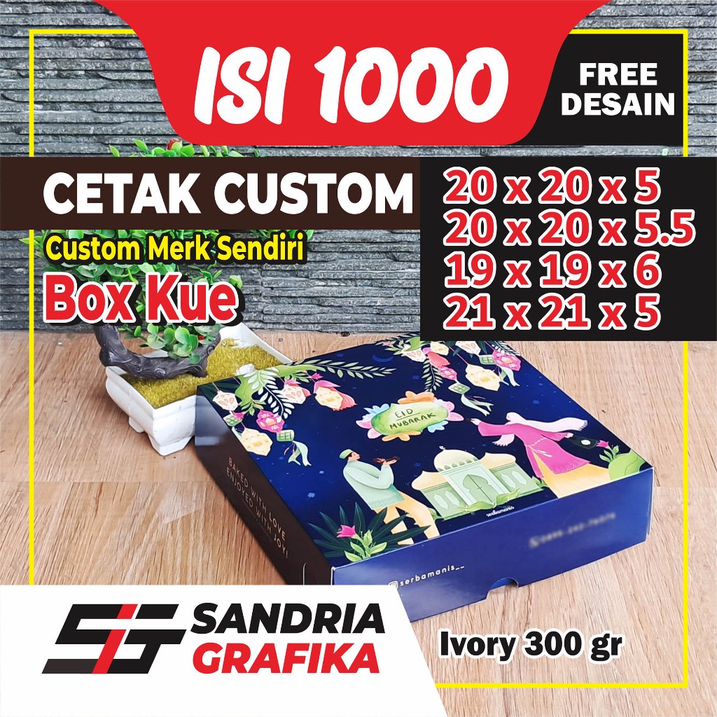 DUS KUE BROWNIES / PIZZA 20X20X5 / 20 X 20 X 5.5