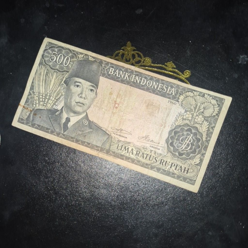 Uang Kuno Seri Sukarno 500 TDLR